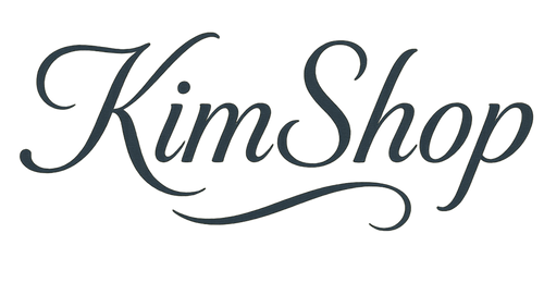Un logo KimShop avec une belle écriture 