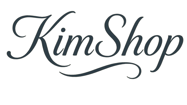 Un logo KimShop avec une belle écriture 